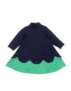 Siren one-piece(navy×green) 2
