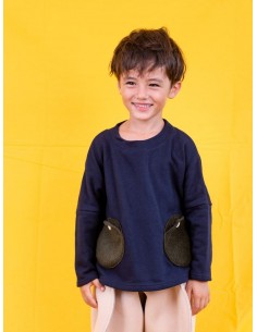 Dots poche SWT(navy)