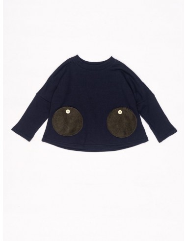 Dots poche SWT（navy)