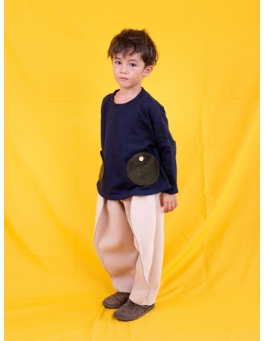 Dots poche SWT（navy)