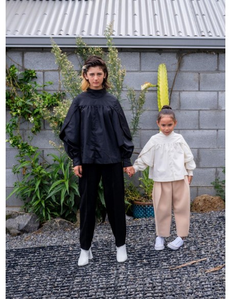 Papillon blouse (black)