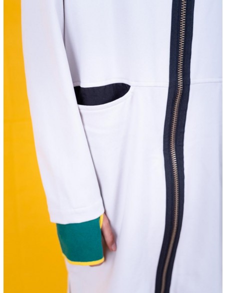 Angelique one-piece (white grey) F