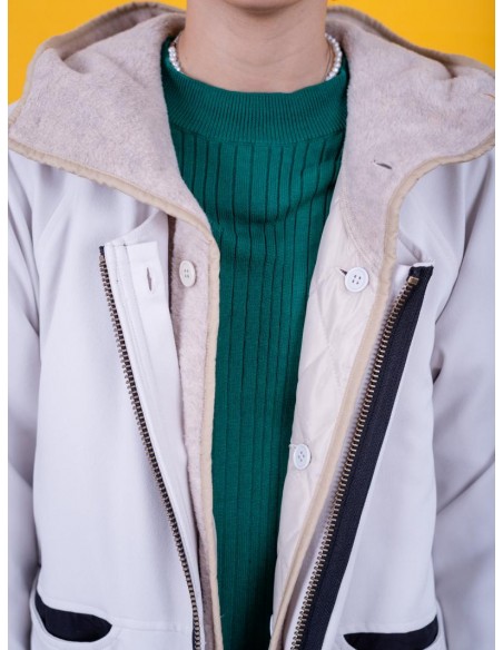 Angelique one-piece (white grey) F