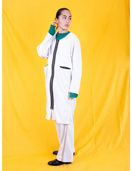 Angelique one-piece (white grey) F