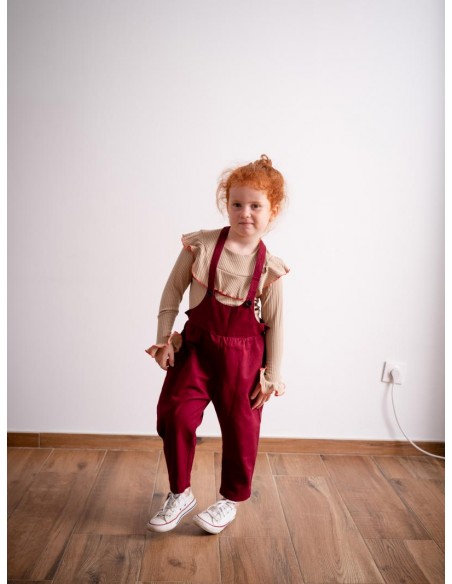Pierotte salopette 22AW(bordeau)