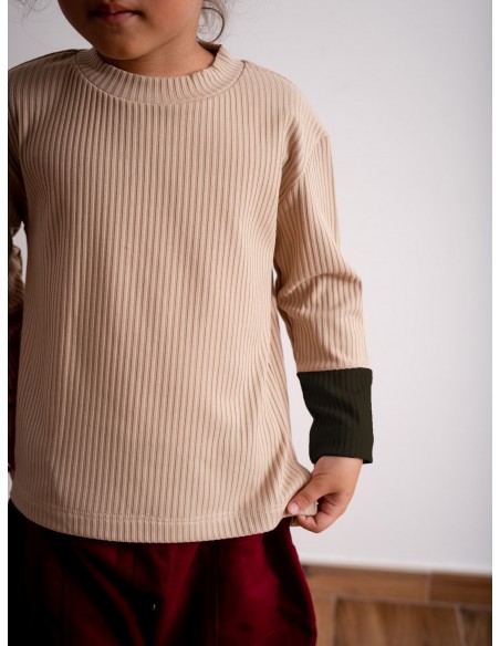 Trois tops(lt.beige)