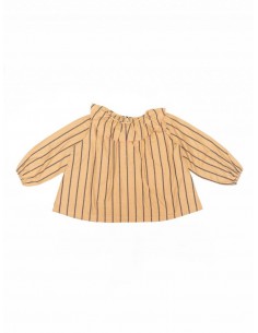 Wawa tops(beige x navy)