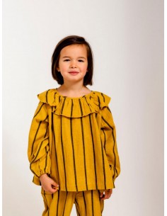 Wawa tops(mustard x navy)