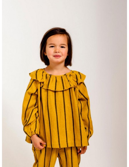 Wawa tops(mustard x navy)