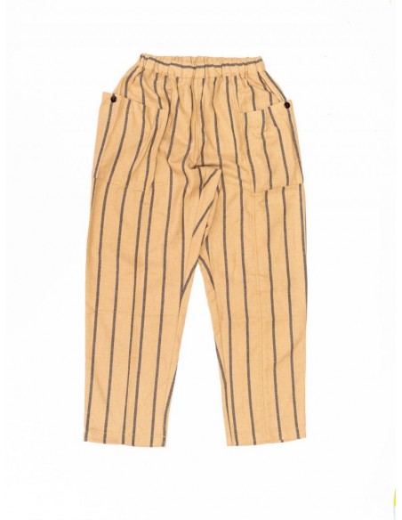 Pumpkin pants(beige x navy) 23SS