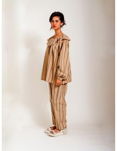 Wawa tops(beige x navy) F