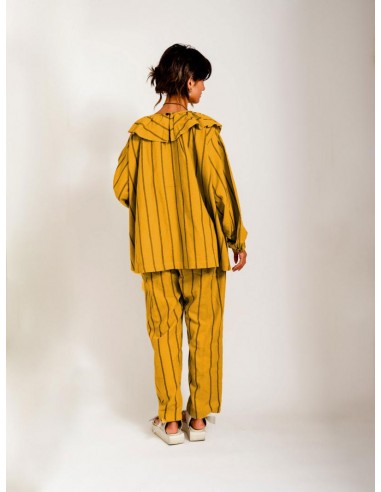 Wawa tops(mustard x navy) F Wawa tops(mustard x navy) F