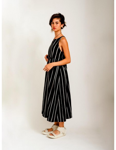 Miko jumper skirt(mustard x navy) F