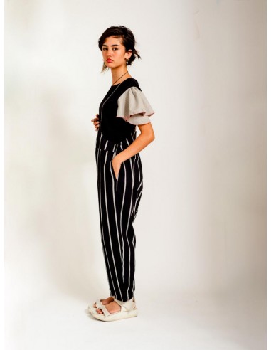 Pierotte salopette23ss(black x white) F