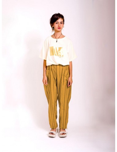 Pumpkin pants23ss(mustard x navy) F