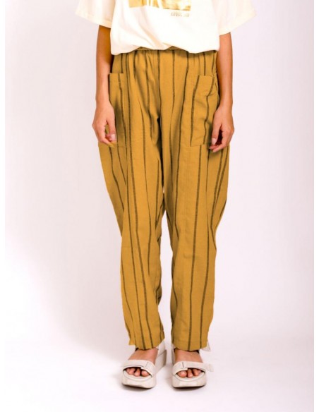 Pumpkin pants23ss(mustard x navy) F