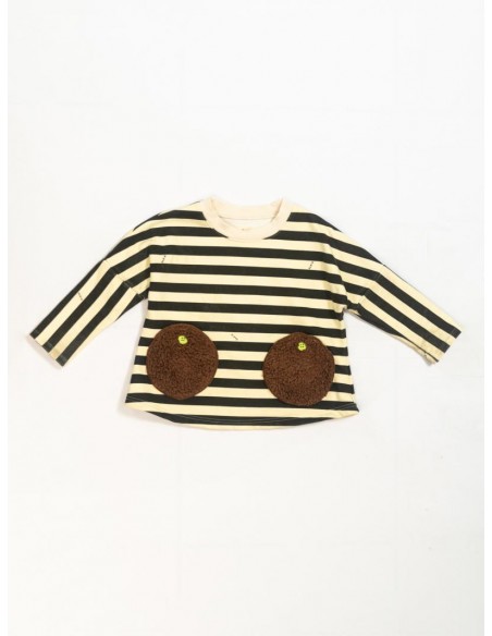 Border poche SWT（black×ivory）