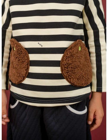 Border poche SWT（black×ivory）