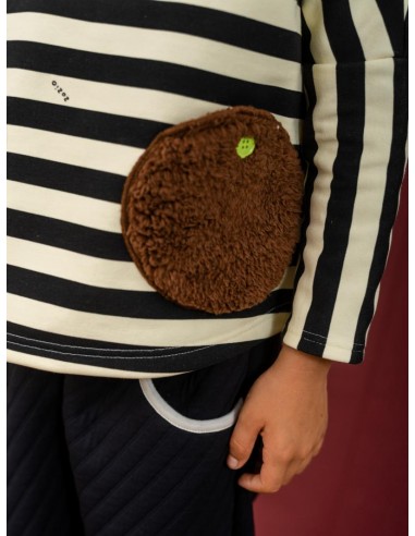 Border poche SWT（black×ivory）