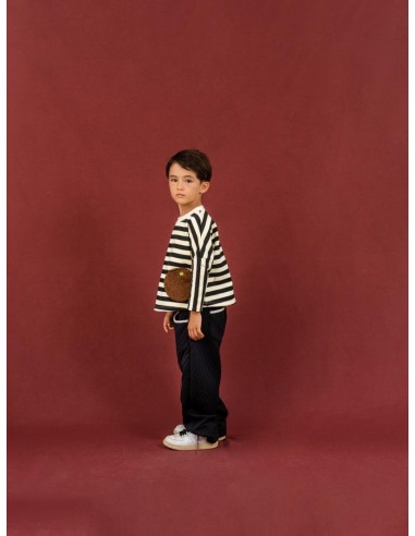 Border poche SWT（black×ivory）