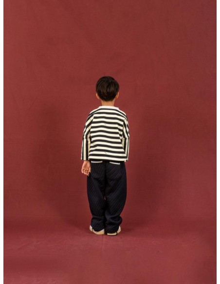 Border poche SWT（black×ivory）