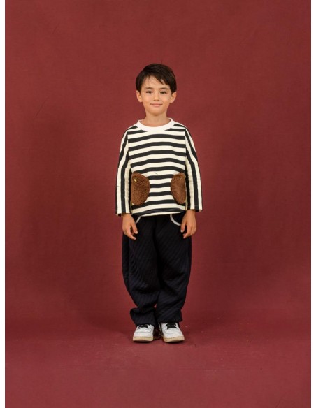 Border poche SWT（black×ivory）