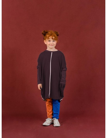 Puzzle leggings (teracotta x bleu)