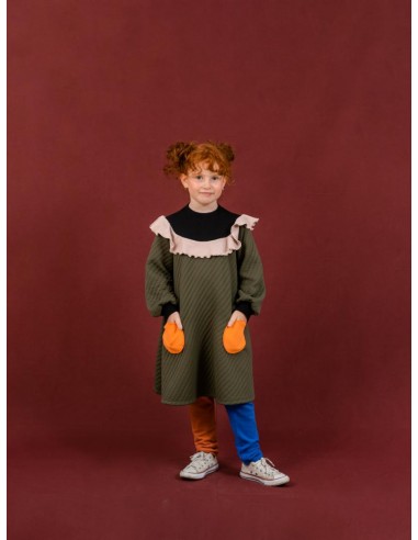 Puzzle leggings (teracotta x bleu)