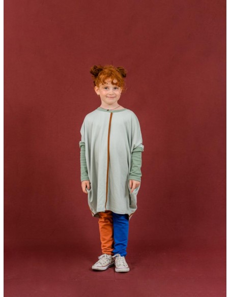 Puzzle leggings (teracotta x bleu)