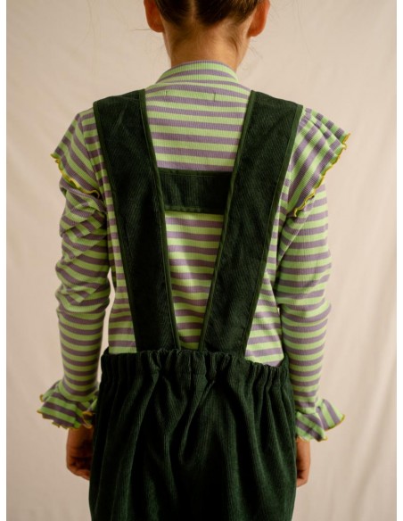 Mie salopette(d.green）