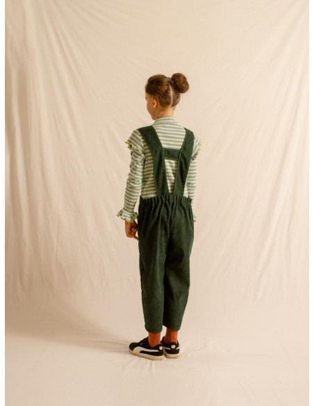 Mie salopette(d.green）