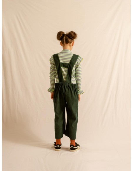 Mie salopette(d.green）