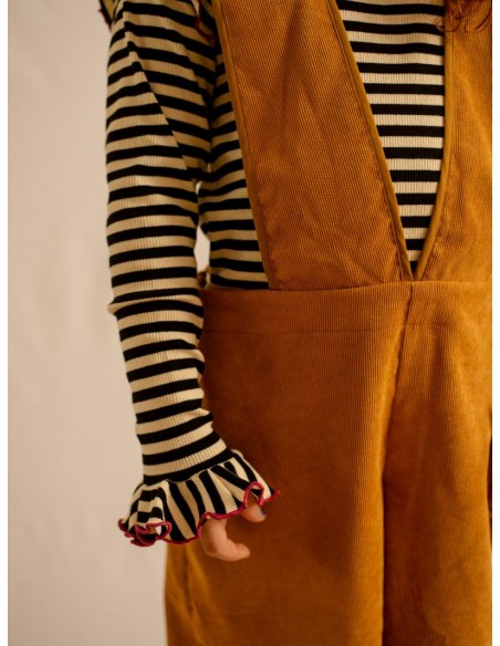 Mie salopette(camel）