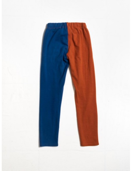 Puzzle leggings(teracotta×bleu) F