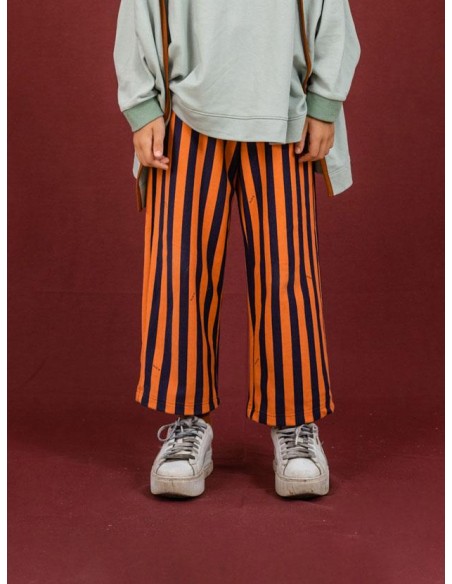 Judith pants(navy×flamingo) F