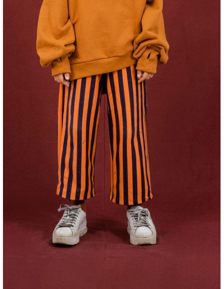 Judith pants(navy×framingo)