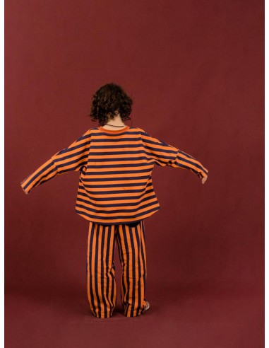 Judith pants(navy×framingo)