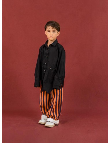 Judith pants(navy×framingo)