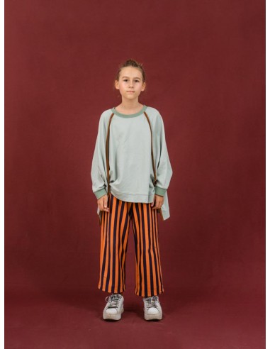 Judith pants(navy×framingo)