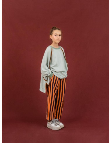 Judith pants(navy×framingo)