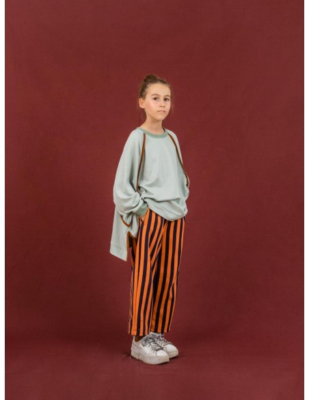 Judith pants(navy×framingo)