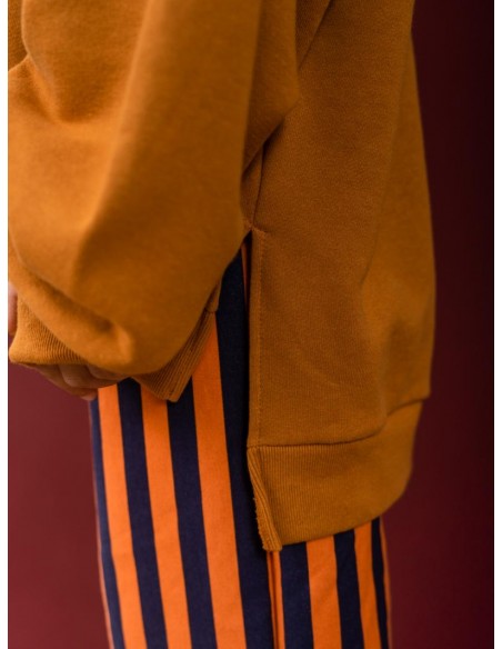 Judith pants(navy×framingo)