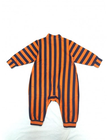 Border rompas (navy×flamingo)