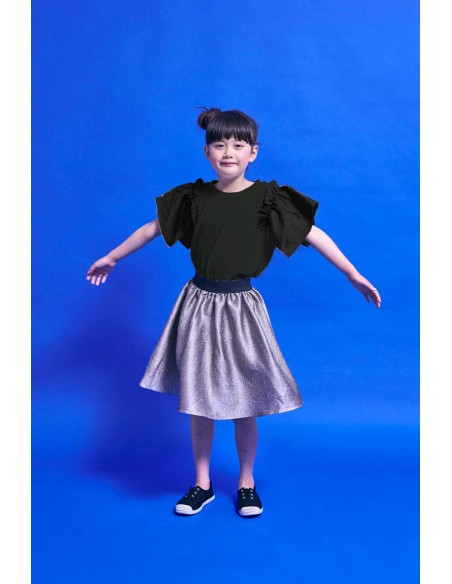 Maharani T-shirts(black x black)