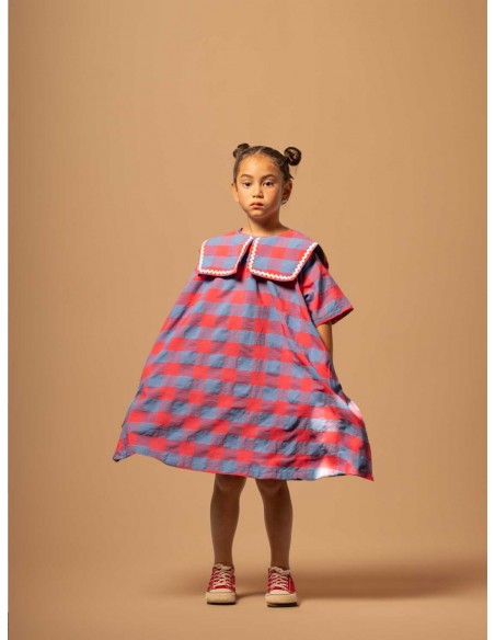 Kalinka Kids ピンクチェック ワンピース 4Y A2A3121.jpg?v=1707198488&width=720