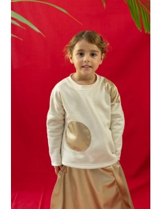 Leather dots SWT(ivory)
