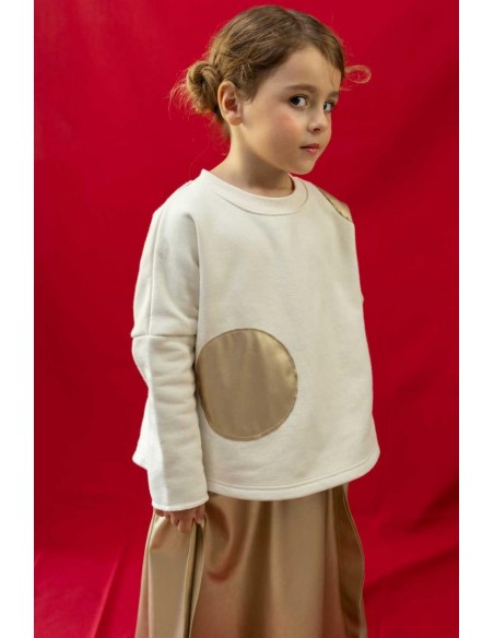 Leather dots SWT(ivory)