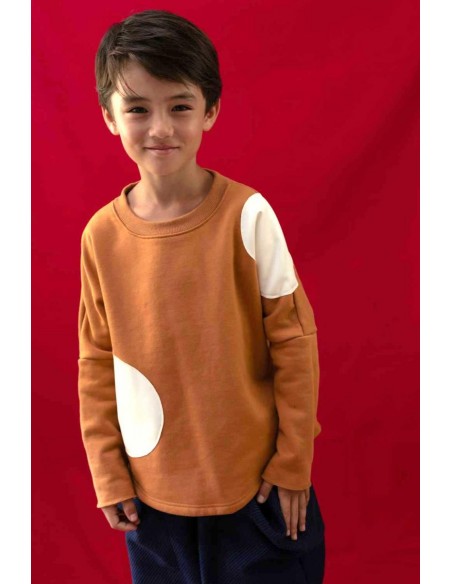 Leather dots SWT(camel)