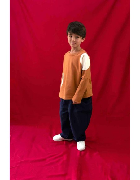 Leather dots SWT(camel)