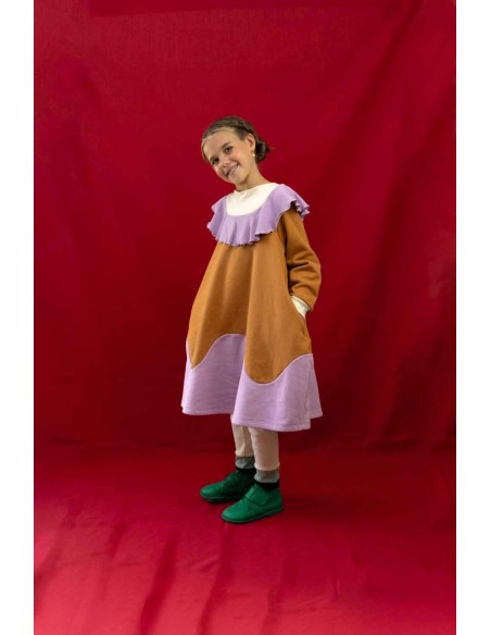 Azma one-piece(camel x lavenda)